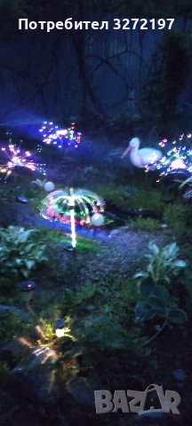 Соларна лампа медуза,7 цвята, снимка 8 - Соларни лампи - 41855750