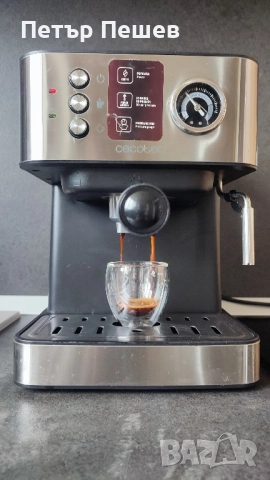 80лв. Кафемашина Cecotec Power Espresso 20bar перфектно еспресо кафе крема цедка , снимка 5 - Кафемашини - 51904219