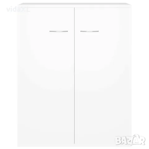 vidaXL Сайдборд, бял, 60x30x75 см, инженерно дърво, снимка 4 - Бюфети - 56147733
