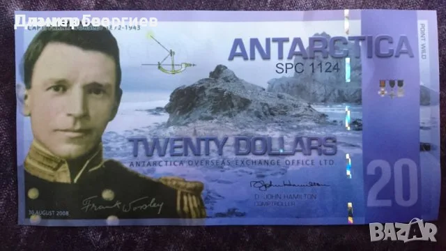 20 долара Антрактида 2008, снимка 2 - Нумизматика и бонистика - 56213835