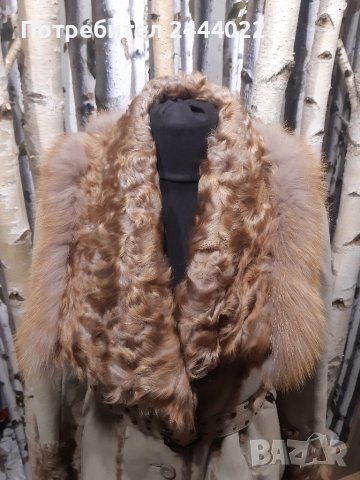 Красиво палто от естествена кожа размер 36, снимка 2 - Палта, манта - 38720736