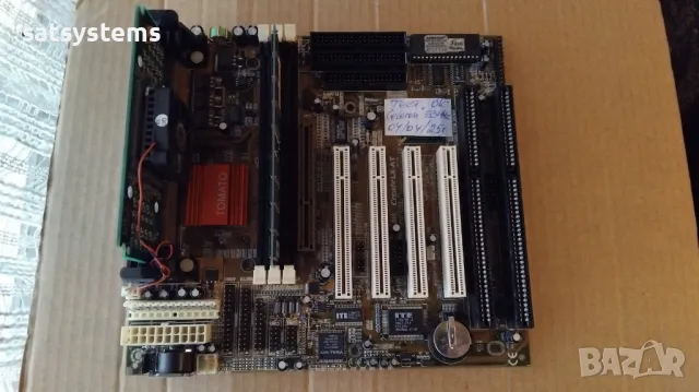 Дънна платка Zida Tomato CreateLX-AT Rev 1.06 Slot 1 CPU+RAM, снимка 3 - Дънни платки - 47884831