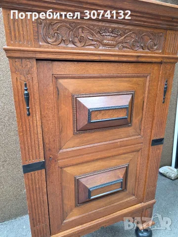 Шкаф за ъгъл с дърворезба , снимка 8 - Шкафове - 55966831