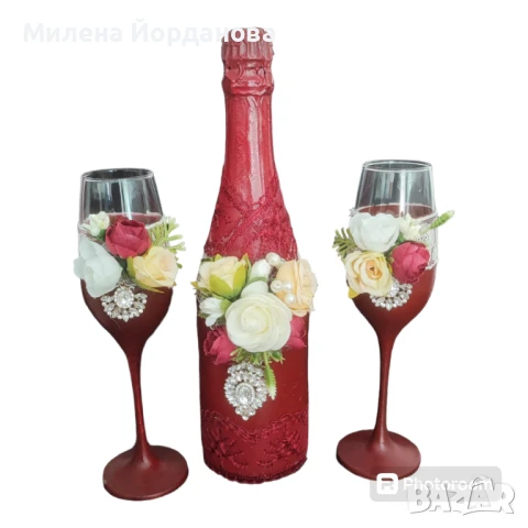 сватбени букети и декорация за кола, снимка 14 - Декорация - 50980647