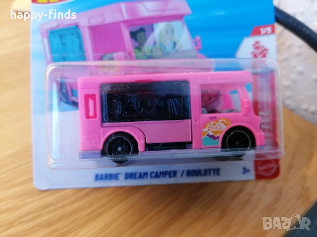Hot Wheels Barbie + HW Screen Time – 4 бр., снимка 4 - Коли, камиони, мотори, писти - 52865117