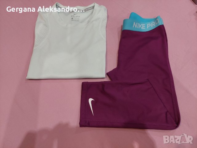 Дамски сет Naik (тениска,клин,к.панталони), снимка 7 - Комплекти - 41815467