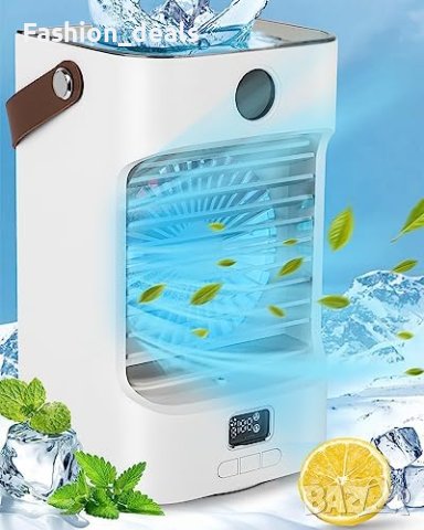 Нов Малък Преносим климатик вентилатор 4000mAh Дом Офис Къмпинг, снимка 1