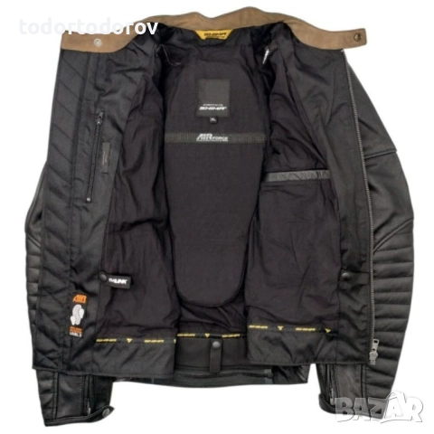 Кожено мото яке SHIMA WINCHESTER 2.0,всички протектори,естествена кожа, снимка 4 - Аксесоари и консумативи - 52484423