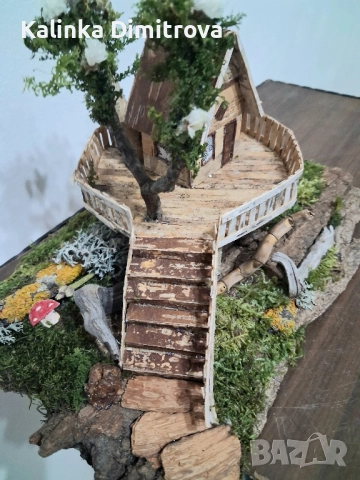 Ръчно изработена къщичка на дърво., снимка 6 - Декорация за дома - 52147724