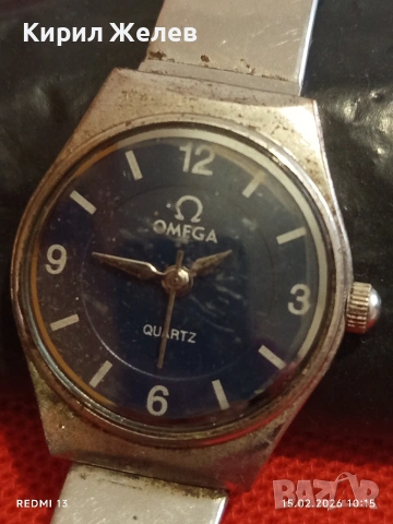 Дамски часовник OMEGA QUARTZ JAPAN MOVT много красив стилен дизайн 51818
