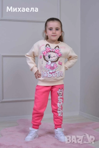 Детски памучни, ватирани комплекти за момиченце - няколко цвята - 32 лв., снимка 3 - Детски комплекти - 52461471