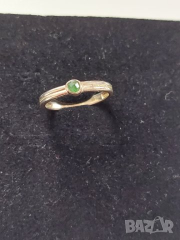 Сребърен пръстен с естествен камък 925