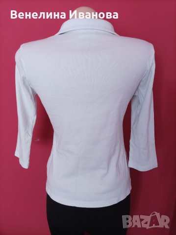 Дамска елегантна блуза с якичка и 3/4 ръкави FAIST CLASS , снимка 3 - Блузи с дълъг ръкав и пуловери - 41410095