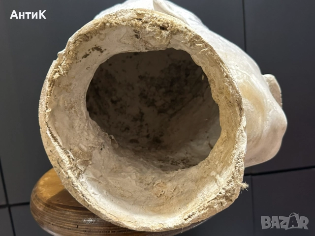 Соц Голям Бюст Йосиф Сталин Гипс, снимка 7 - Антикварни и старинни предмети - 52468626