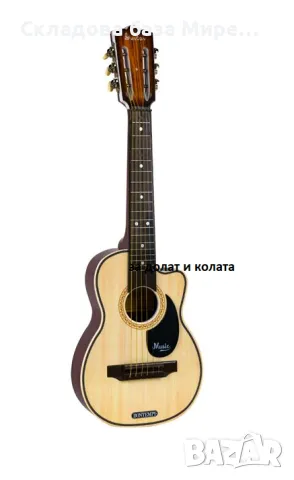 Класическа испанска китара, 6 метални струни, Перо,71х21,5х6см , снимка 1