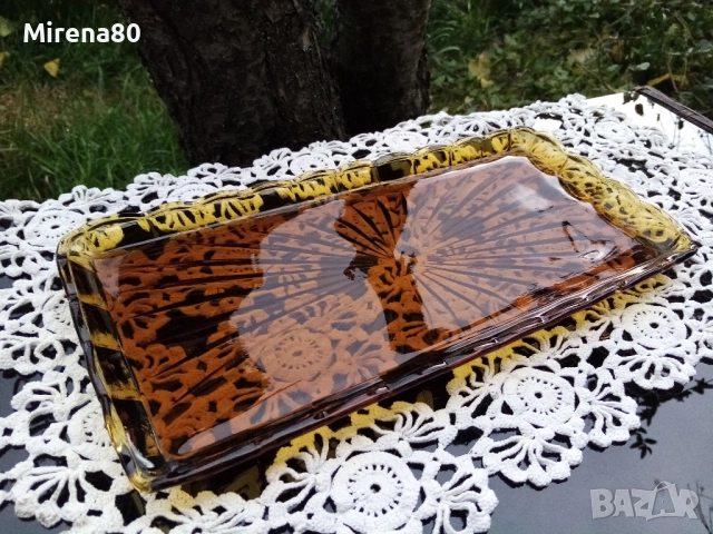 Винтидж плато кехлибар