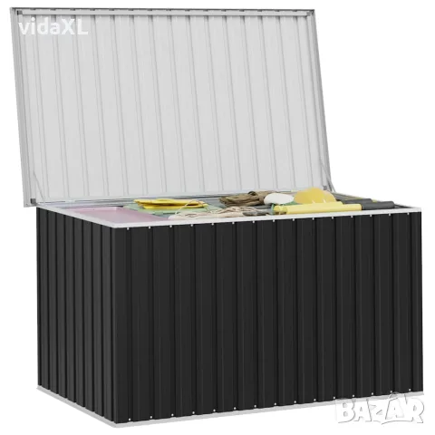 vidaXL Градински сандък за съхранение, антрацит, 171x99x93 см, снимка 3 - Ракли - 56147643