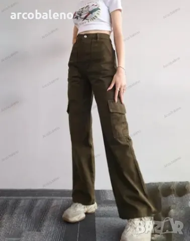 Универсални дамски ежедневни панталони със средна талия, 8цвята , снимка 17 - Панталони - 48278144