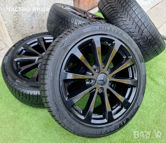Продавам 4бр 17-ки джанти с всесезонни гуми за Мерцедес W203,W204, снимка 6 - Гуми и джанти - 55772733