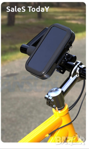 Водоустойчив калъф за телефон за велосипед, Стойка за телефон за колело универсална, чер, снимка 7 - Аксесоари за велосипеди - 31947407
