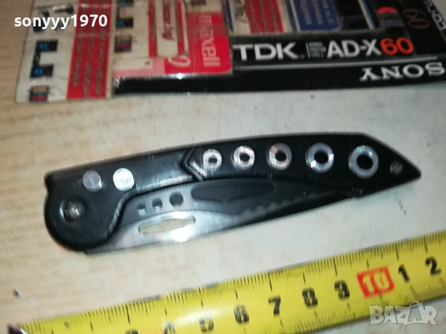 МЕТАЛНА ЧЕРНА АВТОМАТИЧНА НОЖКА 0509251737, снимка 7 - Оборудване и аксесоари за оръжия - 51618440