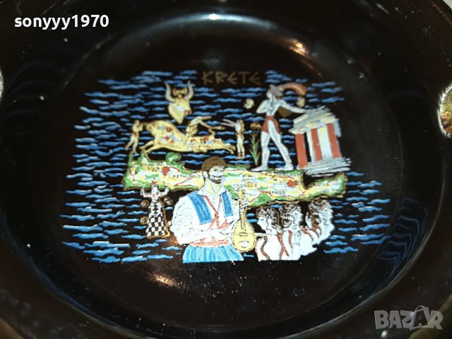 hand made in 24k gold in greece-пепелник 11см керамика 1103232002, снимка 8 - Антикварни и старинни предмети - 39965110