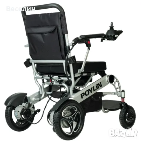 Poylin Ултралек сгъваем стол с батерии Инвалидна  количка Нова, снимка 4 - Други - 49007314