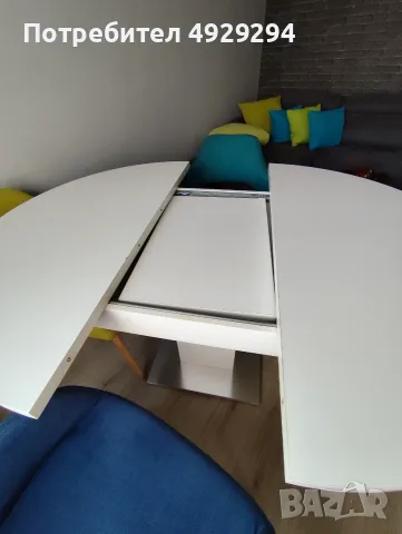Разтегателна маса 120/120, снимка 4 - Маси - 55847839
