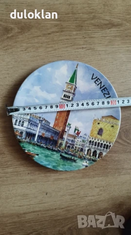 Красива,чиния от Венеция,Италия., снимка 2 - Други ценни предмети - 50614131