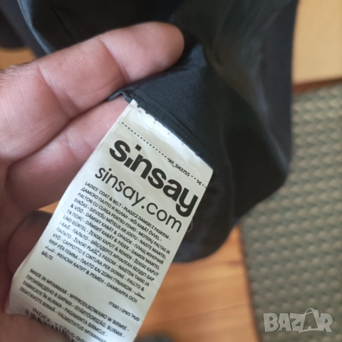 Черно дълго палто , снимка 7 - Палта, манта - 52103570