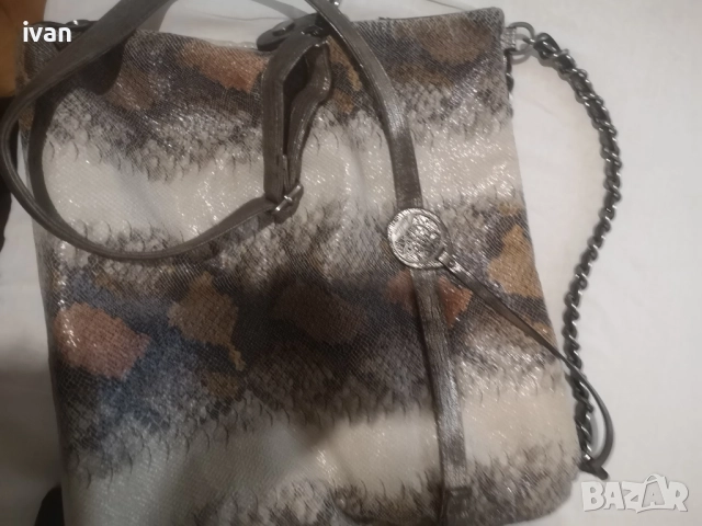дамска Марков чанта от змийска кожа , снимка 12 - Чанти - 51793852