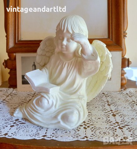 Ангел пазител, статуетка, полирезин, снимка 2 - Антикварни и старинни предмети - 41797985