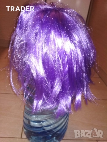 Парти перука - черна руса лилава , снимка 12 - Други - 20223980