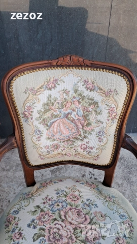 Ретро кресла орех №045, снимка 4 - Дивани и мека мебел - 52652297