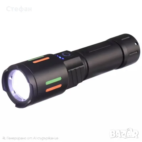 Акумулаторен LED фенер PM10-TG Zoom алуминий USB, акумулатор 26650, снимка 2 - Къмпинг осветление - 55936924
