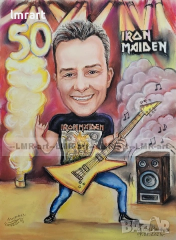 Рисувам ръчно КАРИКАТУРИ със сухи пастели и моливи (професионални материали)., снимка 7 - Декорация за дома - 53737482