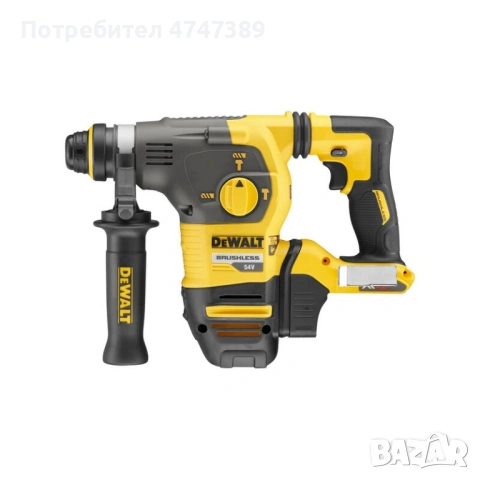Акумулаторен перфоратор DeWALT DCH323NT FLEXVOLT 54 V, снимка 3 - Други инструменти - 53677246
