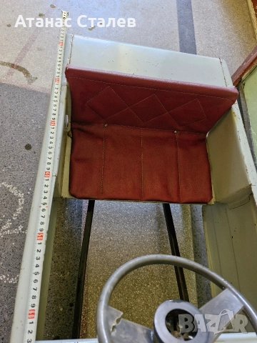 ретро метална количка с педали СССР, снимка 12 - Антикварни и старинни предмети - 52670715