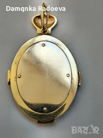 СССР златна висулка с Якутски Диаманти , снимка 10 - Колиета, медальони, синджири - 49628528