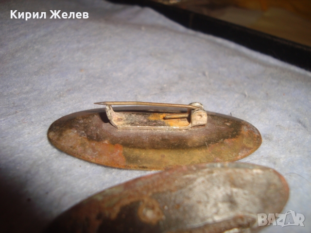 СТАРА БРОШКА с ШЛИФОВАН ЗЕЛЕН АХАТ - КАБОШОН за КОЛЕКЦИЯ 19401, снимка 8 - Антикварни и старинни предмети - 36107188