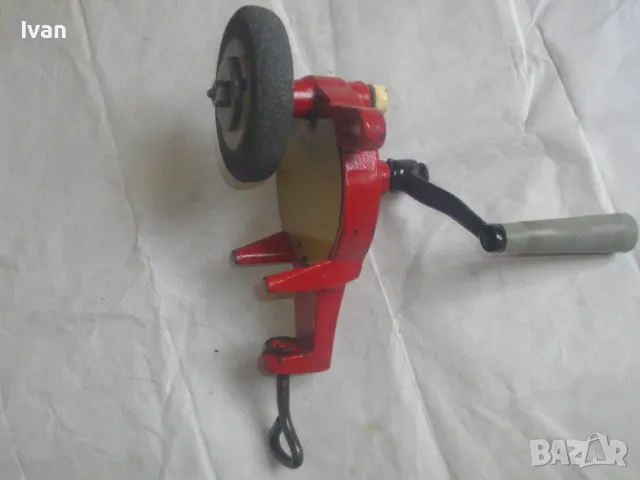 2,5 кг Немски РЪЧЕН ШМИРГЕЛ  с възможност за шлифовъчен камък диск до ф 200мм ОТЛИЧЕН ГОЛЯМ, снимка 6 - Други инструменти - 47602865