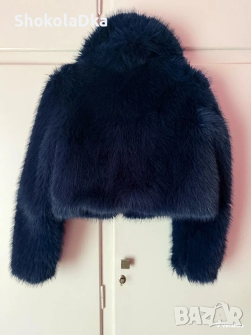 Палто с косъм Zara - XS, снимка 4 - Палта, манта - 53681009