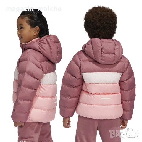 Детско Зимно Яке - ADIDAS Fill Water and Wind Resistant Puffer Jacket; размери: 5-6 и 6-7 години, снимка 2 - Детски якета и елеци - 53447954