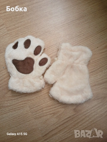 ръкавици плюшени лапички, снимка 2 - Ръкавици - 53159416