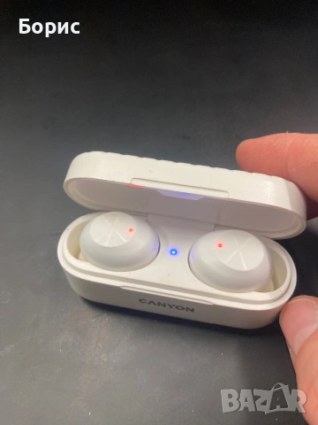 Слушалки CANYON CNE-CBTHS1W, като нови, снимка 5 - Bluetooth слушалки - 53586076