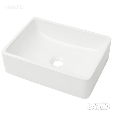 vidaXL Керамична мивка, бяла, 41x30х12 см, снимка 1 - Мивки - 56146048