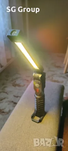 Мощна акумулаторна работна LED лампа с 3на светлина, снимка 5 - Лед осветление - 49332501