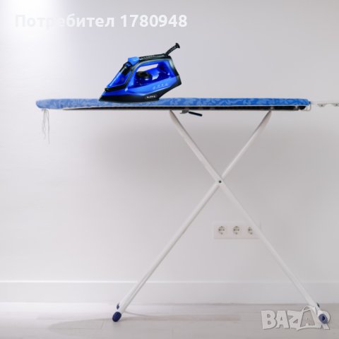 Ютия Rosberg R51050G, 2200W, 160мл., Керамична плоча, Синьо с черно, 2 ГОДИНИ ГАРАНЦИЯ, снимка 3 - Ютии - 44161870