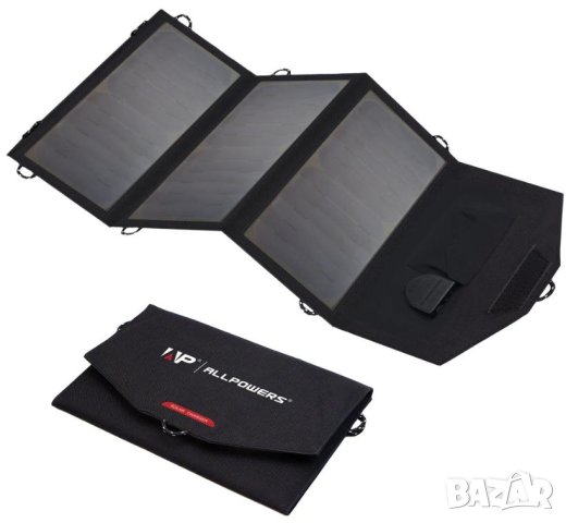 ALLPOWERS™ 18V 21W Сгъваем Соларен Панел SUNPOWER® Слънчев Комплект със Соларни Панели 3х Solar Pads, снимка 3 - Къмпинг осветление - 41310964