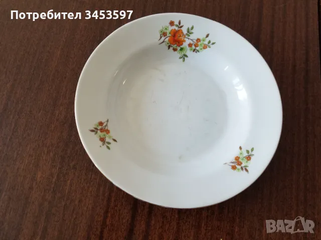 17 броя български чинии порцеланови, "IZIDA" , снимка 7 - Чинии - 37662469